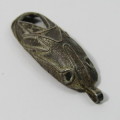 Handmade Sterling Silver African mask pendant - weighs 4,5g