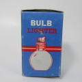 Vintage light bulb shaped table lighter in box - not working
