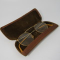 Vintage 1/12th 9kt gold filled bi-focal prescription glasses in case