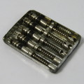 Vintage EHA 5 valve cores in original tin
