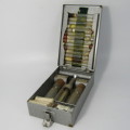Vintage Bristol laboratories Bendralan syringe set in metal case