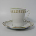 Vintage Karlskrona Sweden porcelain cup & saucer