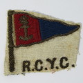 Vintage Royal Cape Yacht Club cloth badge