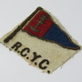 Vintage Royal Cape Yacht Club cloth badge