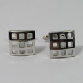 Pair of Sterling Silver Dunhill cufflinks