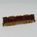 Vintage Electric train gold coloured tie clip