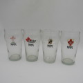 Set of 1995 Rugby World cup glasses (16) in original box