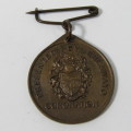 Rhodesia 1953 Queen Elizabeth Coronation medallion presented by Bulawayo