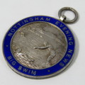 Nottingham Evening News Big Swim silver fob medallion