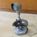 Vintage Olympus EHS Laboratory microscope in case - lamp not working