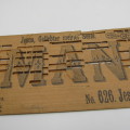 Punched Media MANOPAN music box strip - No. 626 - Jesus, Lover of my Soul - Late 1800`s - damaged