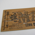 Punched Media MANOPAN music box strip - 1206 M - A few more years shal roll - Late 1800`s