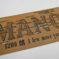 Punched Media MANOPAN music box strip - 1206 M - A few more years shal roll - Late 1800`s