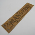 Punched Media MANOPAN music box strip - 1362 M - The ship that never returned - Late 1800`s