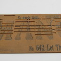 Punched Media Manopan Music Box Strip No. 642 - Let there be light  - Late 1800`s