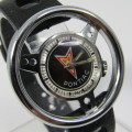 Vintage Old England Pontiac steering wheel manual wind mens watch - working