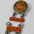 Lot of 1989 Total Milligan vintage trial badges