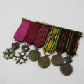 Set of 11 Belgium miniature medals