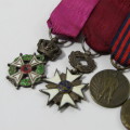 Set of 11 Belgium miniature medals