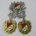 Set of Katanga Gendarmerie cap badges