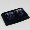 Pair of SAAB Aerospace cufflinks by Sporrong