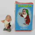 Vintage Disneykins Sleeping Dwarf miniature figurine in box