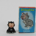Vintage Disneykins Figaro Cat miniature figurine in box
