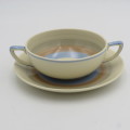 Susie Cooper Crown Works soup cup and saucer