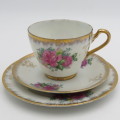 Floral Design Porcelain tea trio