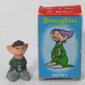 Vintage Disneykins Dopey dwarf miniature figurine in box