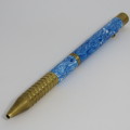 Handmade brass and resin ball point pen - needs refill