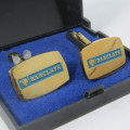 Pair of vintage Barclays Bank cufflinks in original box
