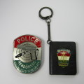 Hungarian Police badge and key chain booklet