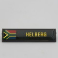 SA Army Helberg name badge with new South African flag
