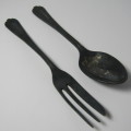 South African Air Force SALM spoon and cake fork