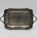 Antique silverplated snack tray