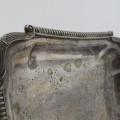 Antique silverplated snack tray