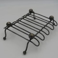 Antique silverplated hot tray pot stand