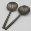 Pair of UELZEN Germany Rotary Club pewter spoons