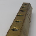 Vintage handmade brass pen stand