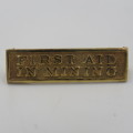 SA First Aid in Mining 9kt gold medal clasp - Weighs 2,3 g