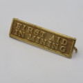 SA First Aid in Mining 9kt gold medal clasp - Weighs 2,3 g