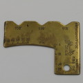 Vintage brass Wickman tailormade rock drills measuring tool