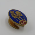 Vintage French Rugby federation button hole badge