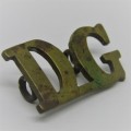 Dragoon Guards brass shoulder title