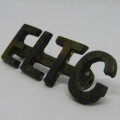 Boer War East London Town Guard shoulder title