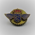 Vintage KLM Airways pin badge