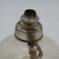 Antique oil lamp with original glass muzzler - rarley seen