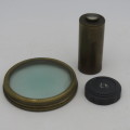 Lot of antique brass camera and microscope spares