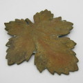 Lot of brass and metal Leaf shaped door decoration pieces